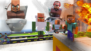 Skibidi Toilet Villager MCPE Screenshot 1