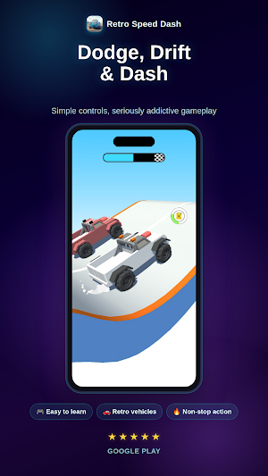 Retro Speed Dash: Arcade Racer Screenshot 2