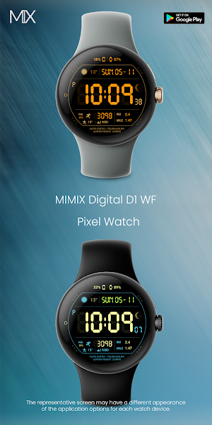 MIMIX Digital D1 Watchface Screenshot 2