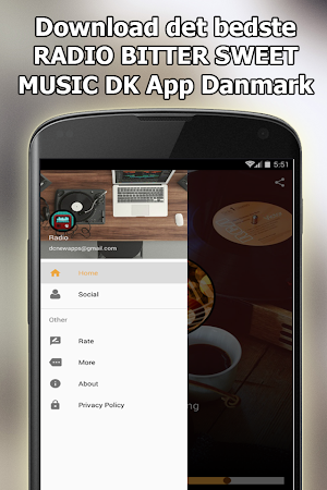 Radio BITTER SWEET MUSIC DK Online Gratis Danmark Screenshot 2