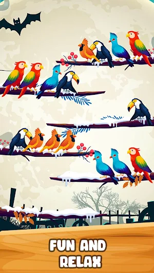 Sweet Bird Sort Color Puzzle Screenshot 3