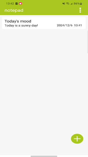 Notepad Screenshot 1