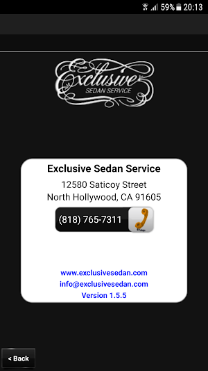 Exclusive Sedan Service Screenshot 2