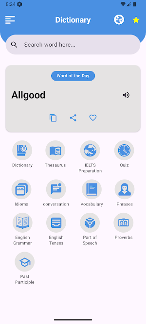 English Dictionary Offline App Screenshot 1