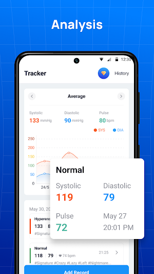 Blood Pressure App: Bp Tracker Screenshot 2