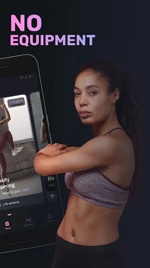 Women workout: no equipment female fitness at home Screenshot 2