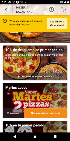 Savastano Pizzeria Screenshot 2