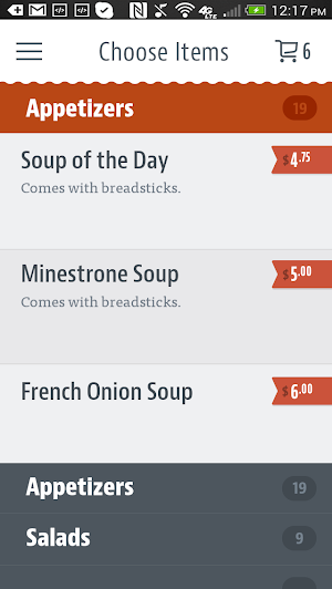 Sorrento's Restaurant Screenshot 2