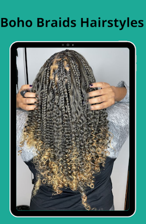 Boho Braids Hairstyles Screenshot 0