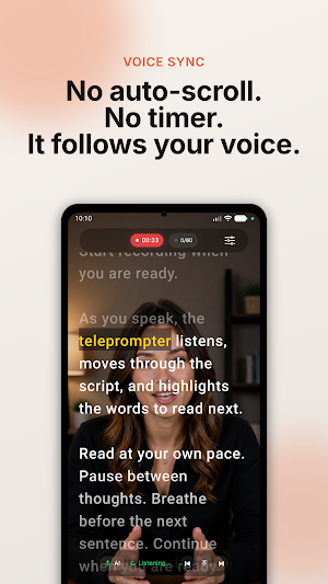 VoiceSync AI Teleprompter Screenshot 0