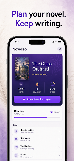 Novelleo: AI Story Planner Screenshot 0