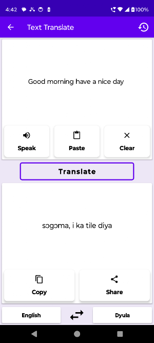 English To Dyula Translator Screenshot 1