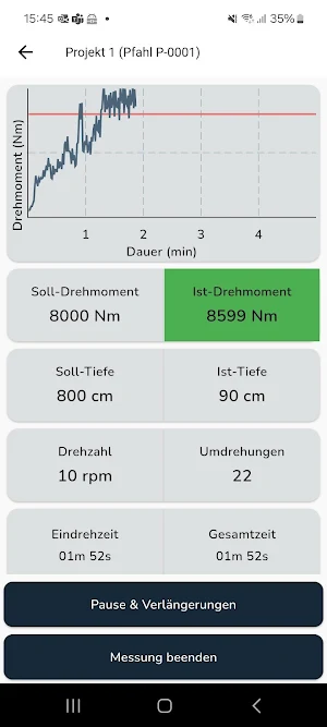 coreSPC: Screw Pile Control Screenshot 1