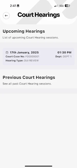 Probation Mobile Portal Screenshot 2