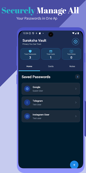 Suraksha: Offline Pass Manager Screenshot 1