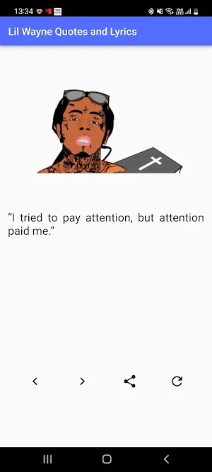 Lil Wayne Quotes and Lyrics Screenshot 1