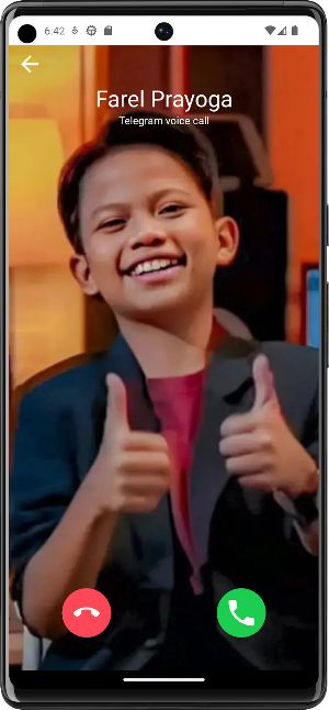 Farel Prayoga Fake Call Prank Screenshot 0
