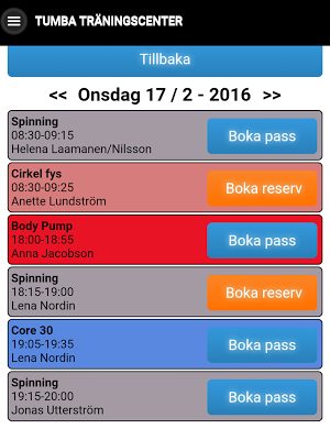 Tumba Träningscenter Screenshot 3