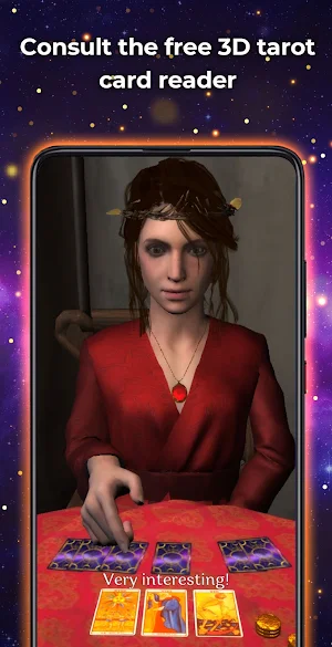 Tarot Reader in 3D - Free Tarot Drawing Screenshot 0