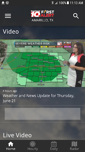 KFDA - NewsChannel 10 Weather Screenshot 1