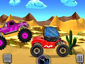 Kids Monster Truck Hill Racing Screenshot 0