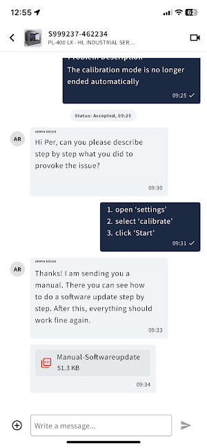 Remote Service for Earthmoving Screenshot 2
