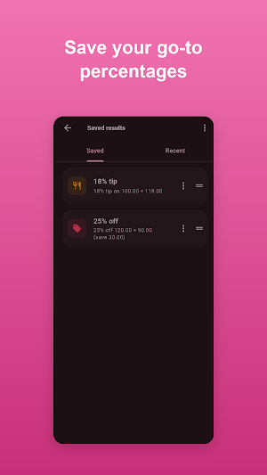 List Percent Calculator Screenshot 3