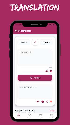 Wolof Translator Screenshot 0