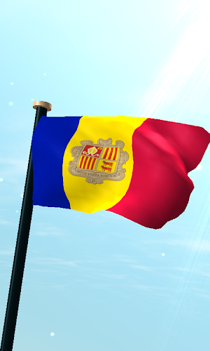 Andorra Flag 3D Free Wallpaper Screenshot 0