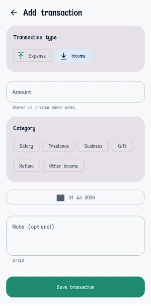 MoneyFlow Tracker Screenshot 3
