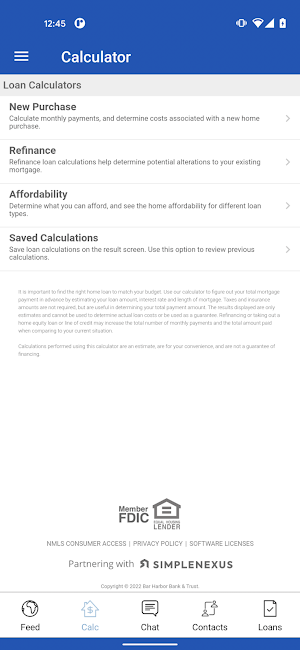Bar Harbor Mortgage Screenshot 1