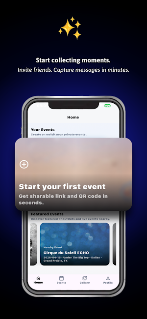 ShoutOut! Moments & Events Screenshot 0