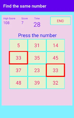 Find the same number Screenshot 3