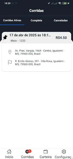 Águia App Mobilidade Screenshot 2