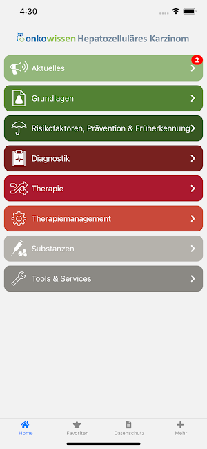HCC onkowissen Screenshot 0