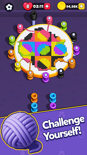 Stitch Loop: Knitting Puzzle Screenshot 1