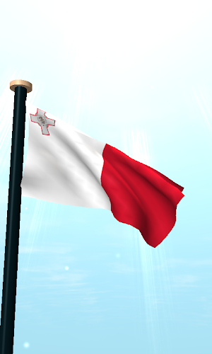 Malta Flag 3D Live Wallpaper Screenshot 1
