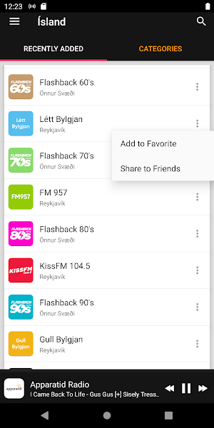 Iceland Radio Stations Screenshot 1