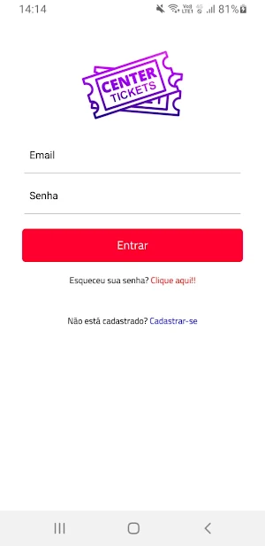 Center Tickets PDV Screenshot 0