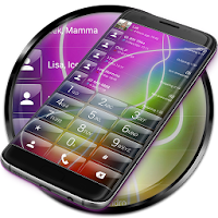 Dialer theme Glass Electric Neon