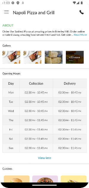 Napoli Pizza and Grill Screenshot 3