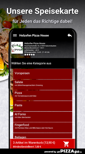 Holzofen Pizza House Kaisersla Screenshot 3