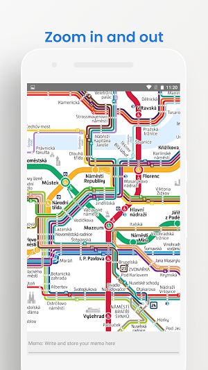 PRAGUE METRO TRAM BUS MAP Screenshot 2