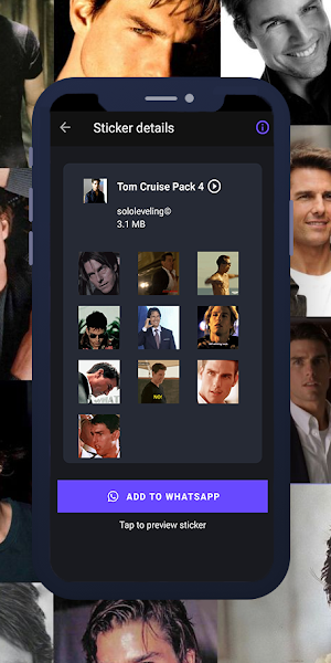 Tom Cruise Animated WASticker Screenshot 2