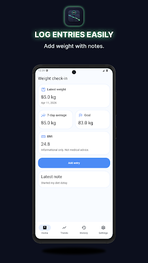 Weight Tracker Screenshot 2