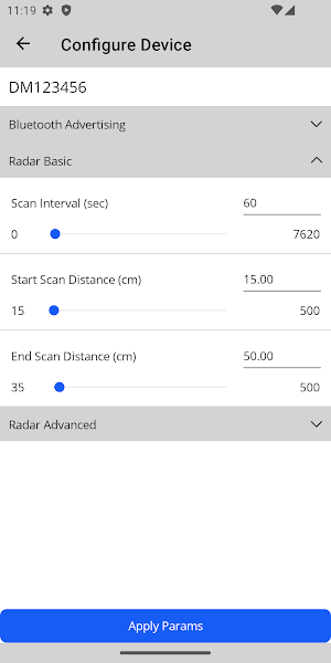 Barra Radar Configurator Screenshot 3