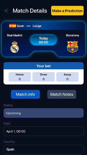 1w Football Scores Screenshot 1