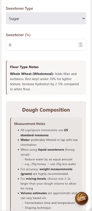 Bread Baker's Calculator Screenshot 2