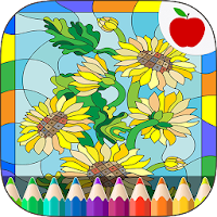 Stained Glass Coloring Book