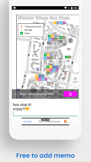 Whistler Bus Map Travel Guide Screenshot 3